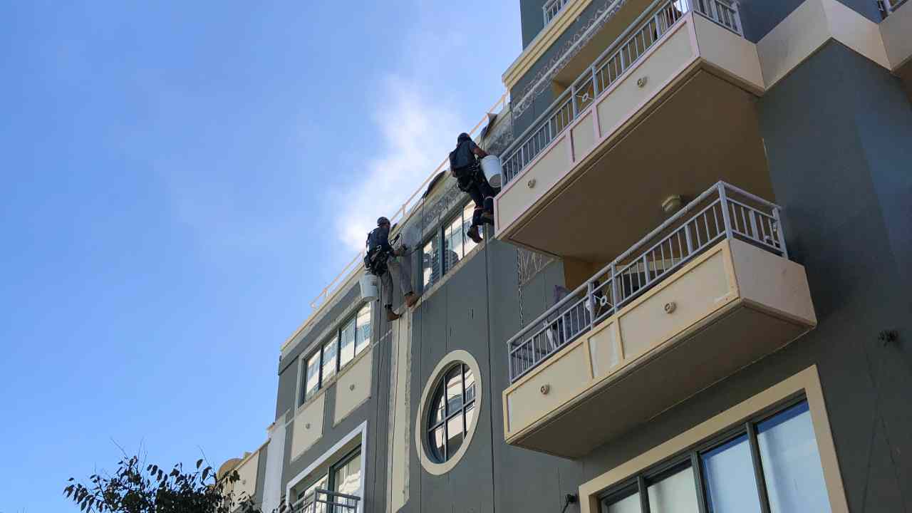 Our specialized services in facade maintenance and building repairs using rope access techniques for high-rise buildings are designed to ensure safety, leverage our extensive experience, and showcase exceptional workmanship to uphold structural integrity and prolong the lifespan of your assets. We offer a range of services including facade inspection, painting, and remedial repair in Sydney, NSW, and the ACT.